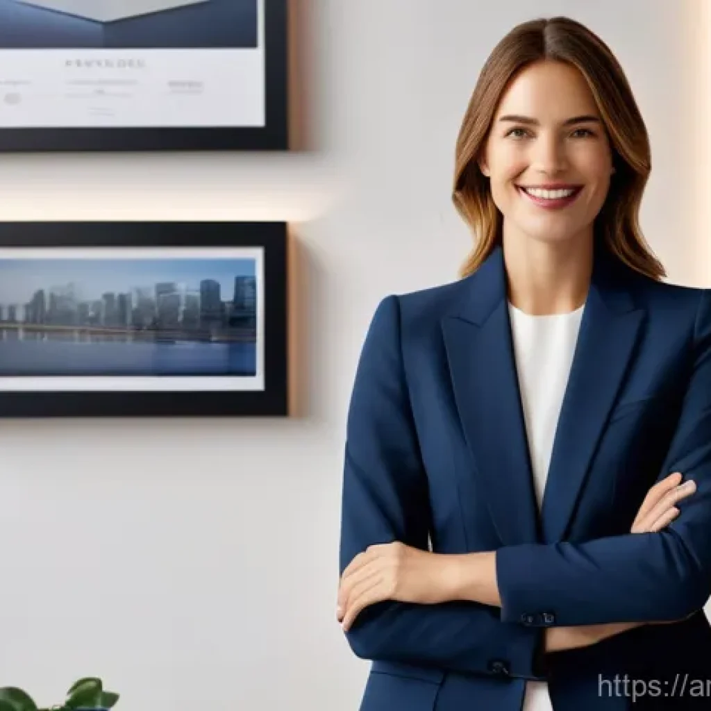인테리어 코디네이터 자격증 연습 문제 - **Prompt 1: Confident and Certified Interior Designer**
    "A sophisticated and confident female in...